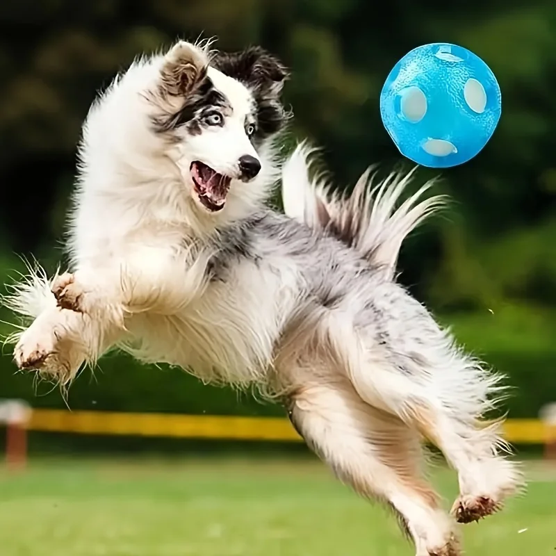 Bola Flutuante para Cães TPR Interativa Azul - Imagem 3