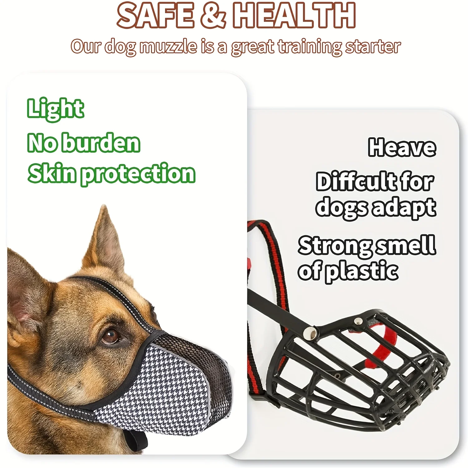 Focinheira de Malha para Cães Pequenos e Grandes Respirável - Image 6