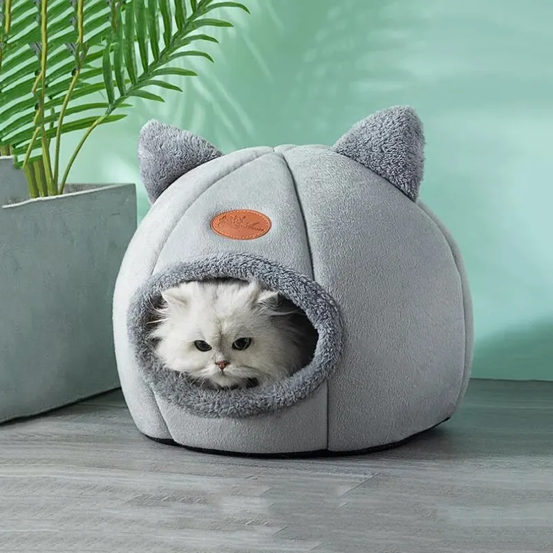 Toca para Gatos Velboa com Almofada Removível e Base Antiderrapante - Image 4