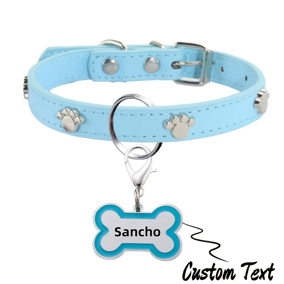 Coleira Personalizada para Cães e Gatos com Nome e Telefone - Image 2