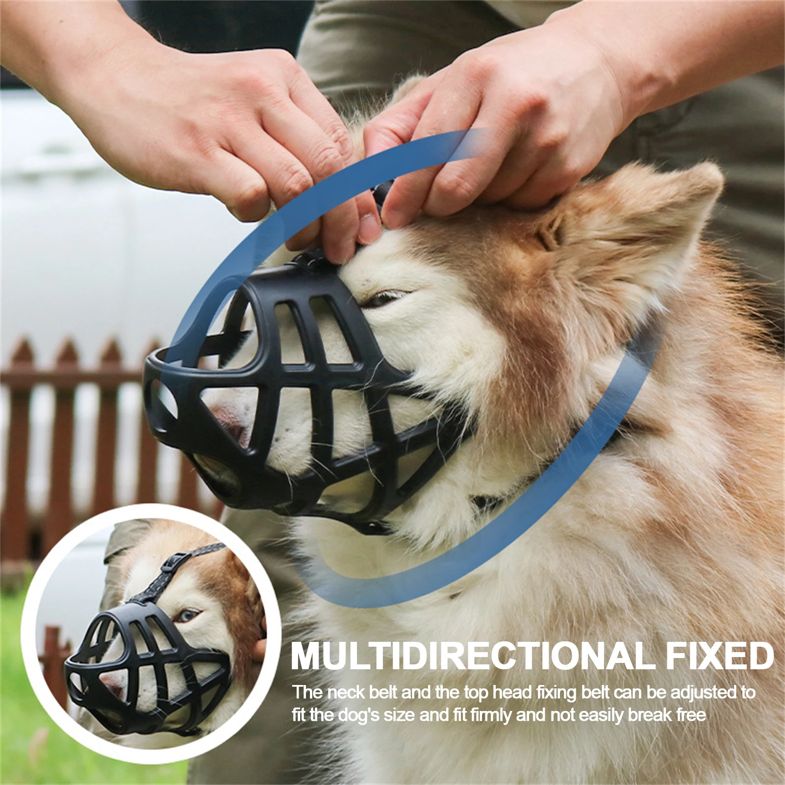 Focinheira de Plástico Macio para Cães com Design Respirável - Image 2