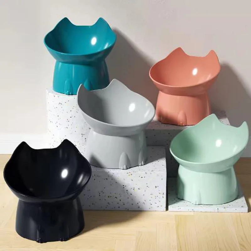 Tigela Elevada para Gatos e Cães com Pés Altos e Proteção de Pescoço - Imagem 6