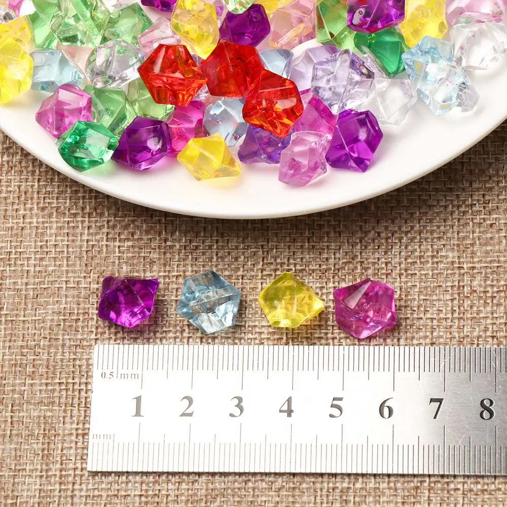 Pedras Decorativas de Acrílico para Aquário 11x14mm Transparente - Imagem 6