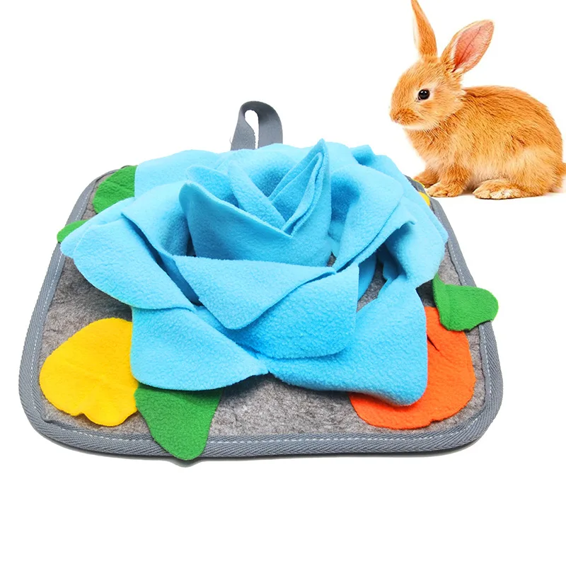 Tapete Olfativo para Cães e Coelhos de Flecee 30x30 cm Lavável - Imagem 3