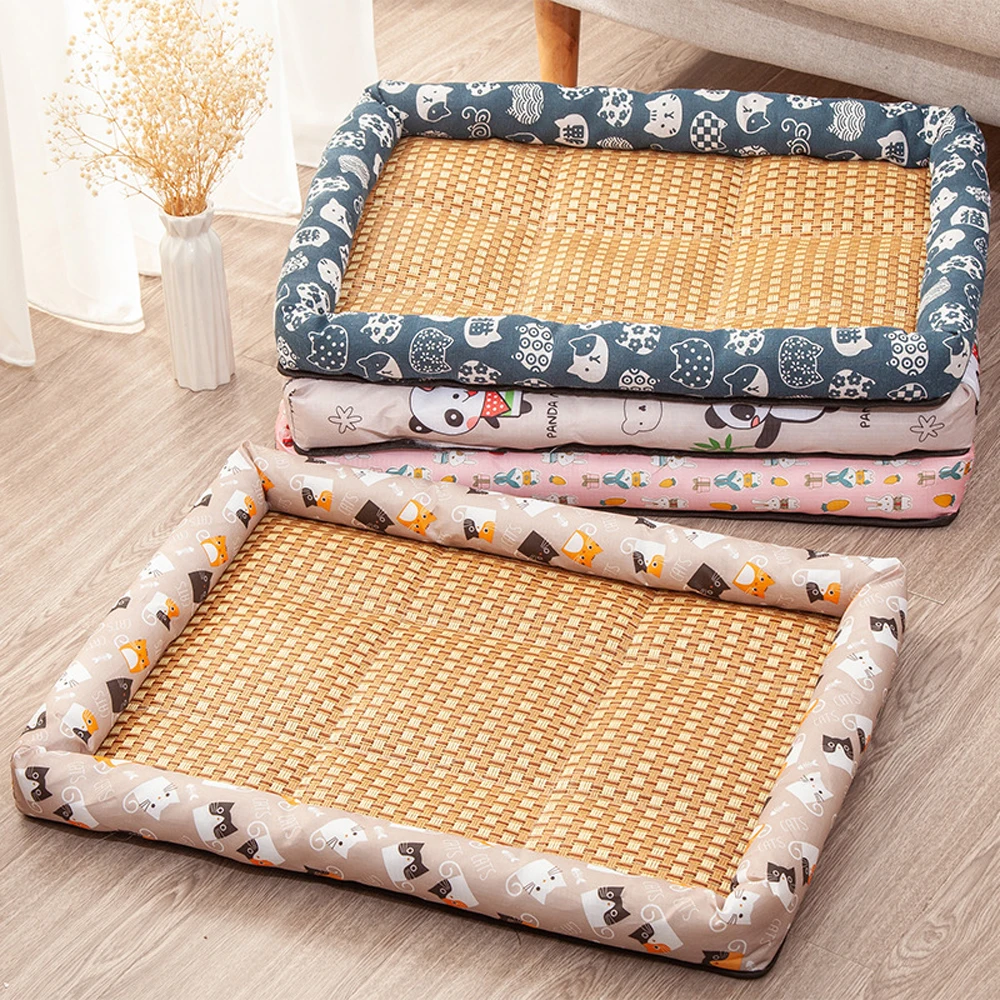 Tapete para Gatos e Cães Médios de Rattan Antiderrapante - Imagem 2