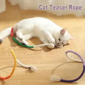 corda teaser para gatos de algodão