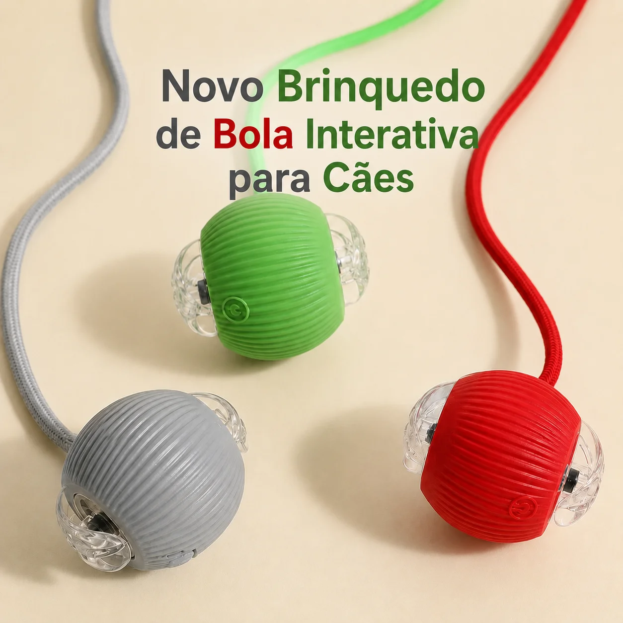 Brinquedo Interativo para Cães com Rolamento Automático Recarregável USB - Imagem 6