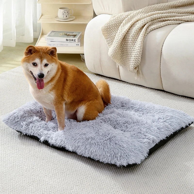 Cama Soft para Cães e Gatos de Fibra e Algodão com Fundo Antiderrapante - Image 5
