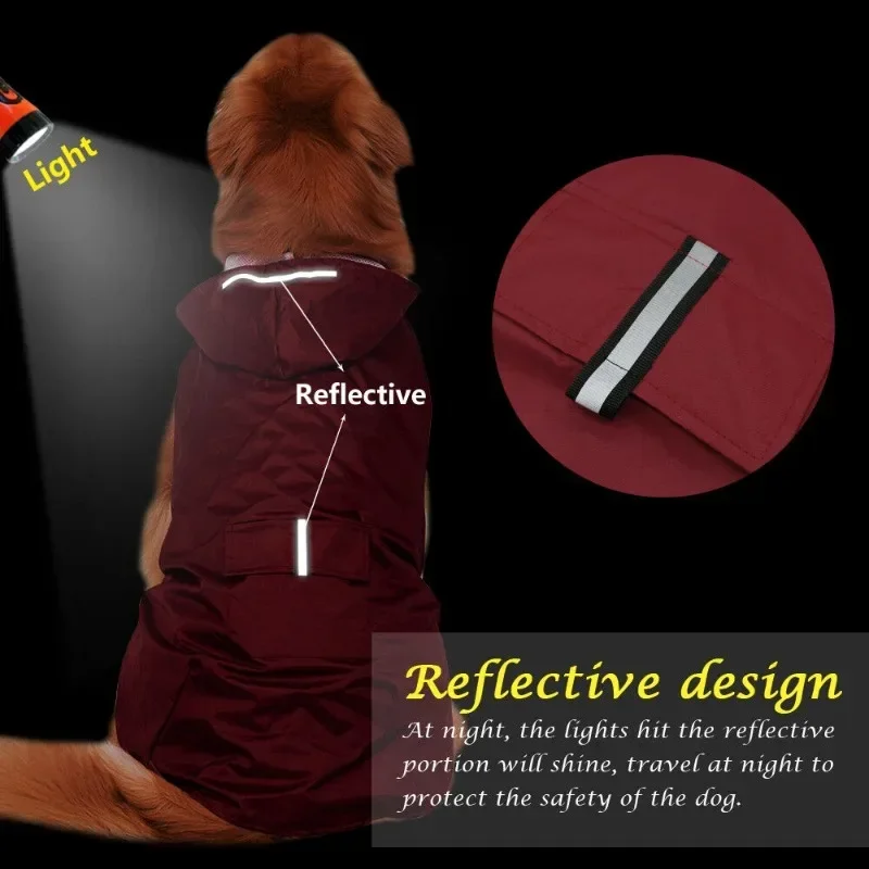 Capa de Chuva para Cães com Capuz e Listra Refletiva - Imagem 5