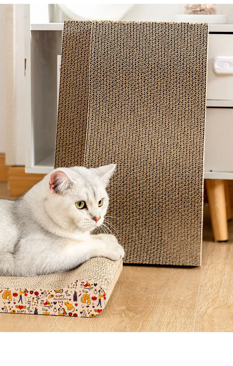 Placa Arranhador para Gatos de Papelão Ondulado Interativo - Imagem 5