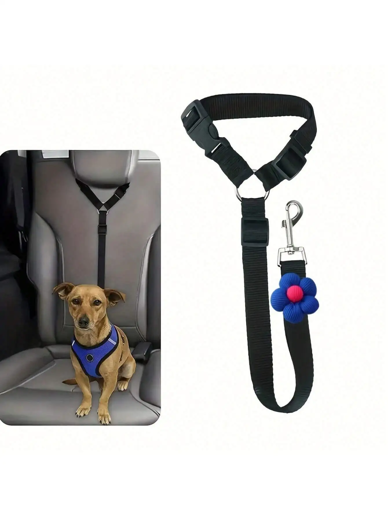 Cinto de Segurança para Cães Ajustável para Veículos - Imagem 6