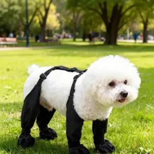 botas impermeáveis para cães com cadarço