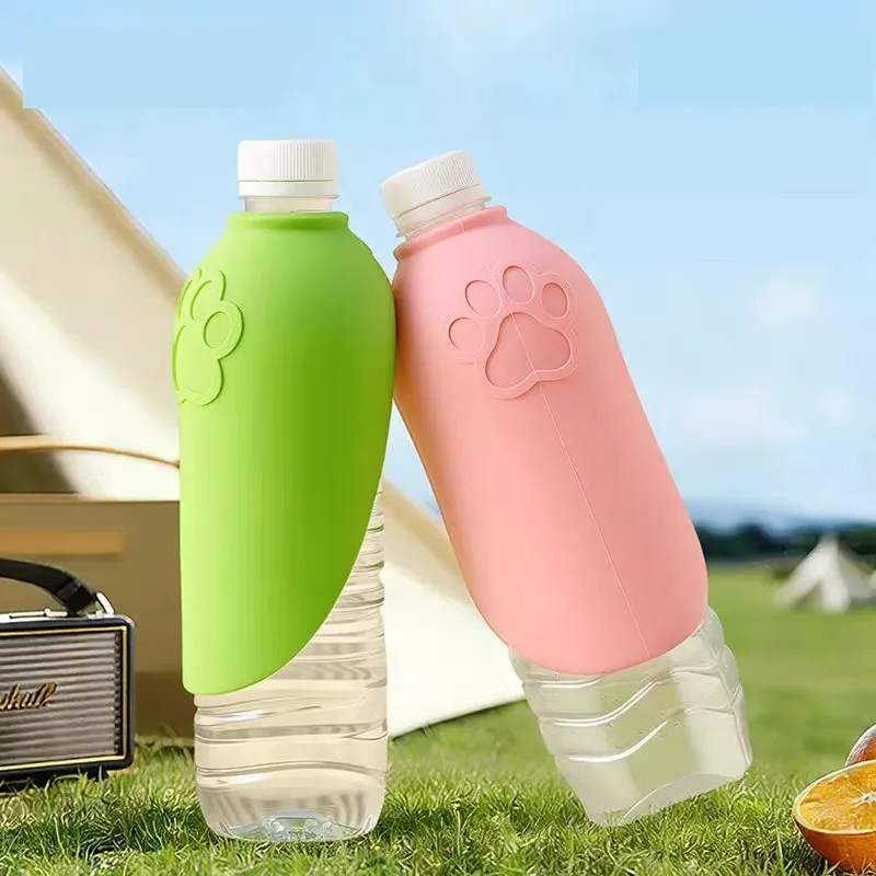 Dispensador de Água Portátil para Cães e Gatos Dobrável Verde - Imagem 4