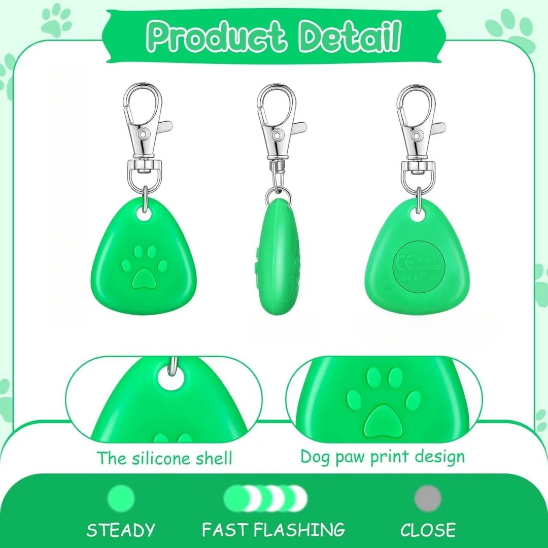 Coleira Pingente LED para Cães e Gatos de Silicone à Prova D'água - Imagem 3