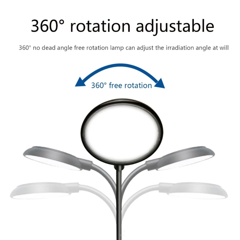 Luminária Clip-On para Aquário USB LED 360° Ajustável Anti-Reflexo - Imagem 5
