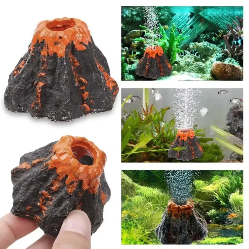 Pedra Vulcânica para Aquário Resina 5x7cm com Aeração - Imagem 5