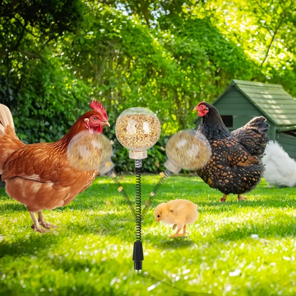 Brinquedo de Bicar para Aves com Mola e Estaca (2 peças) - Imagem 6