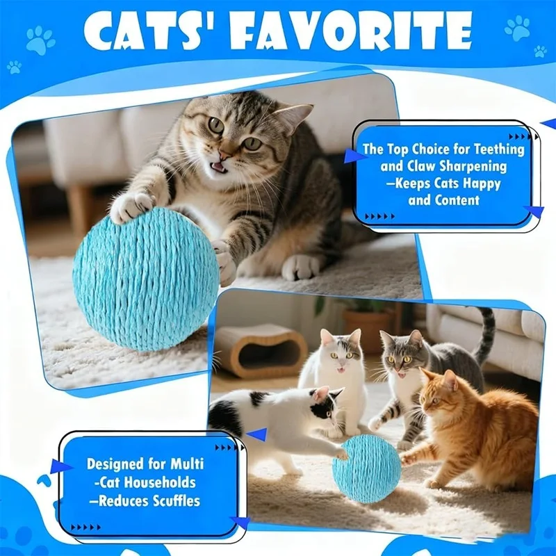Brinquedo de Sisal para Gatos 10 cm com Som - Image 2