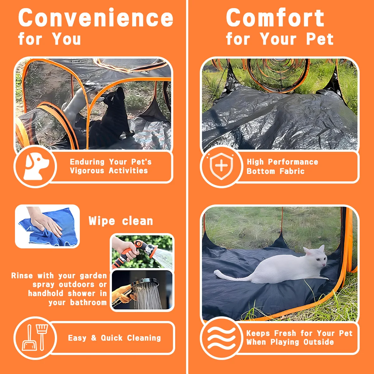 Túnel Portátil para Gatos e Pequenos Animais com Bolsa de Armazenamento - Imagem 3