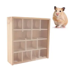 labirinto de madeira para hamster