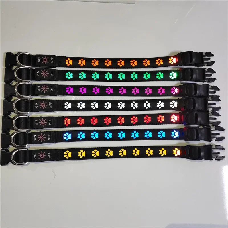 Coleira Luminosa para Cães com Pata e Luz Antiperda - Imagem 2