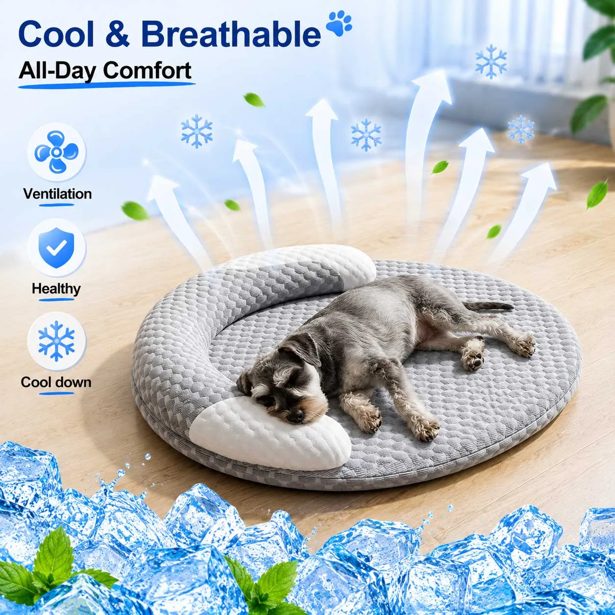 cama de seda gelada para cães e gatos