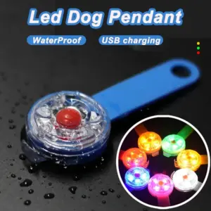 coleira led para cães e gatos branca
