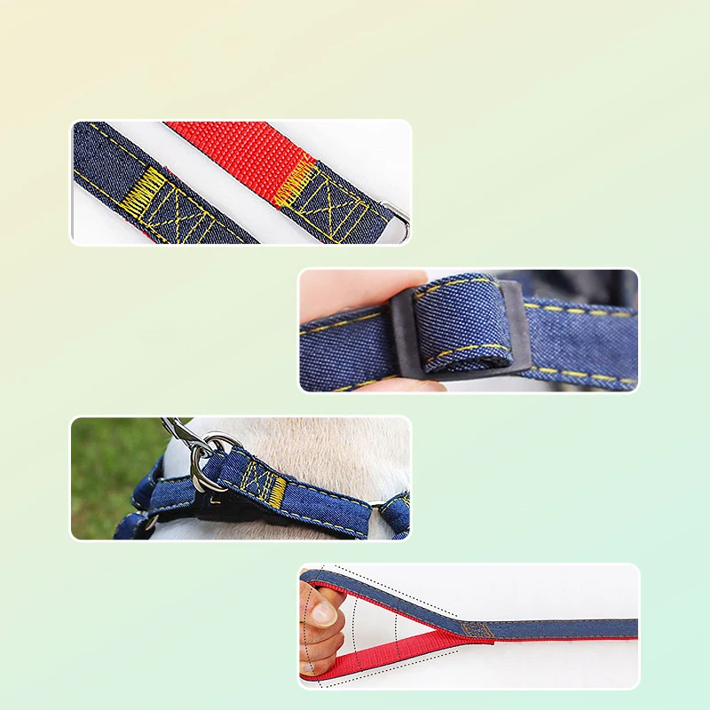 Colete Peitoral Jeans para Cães com Tecido Resistente - Image 2