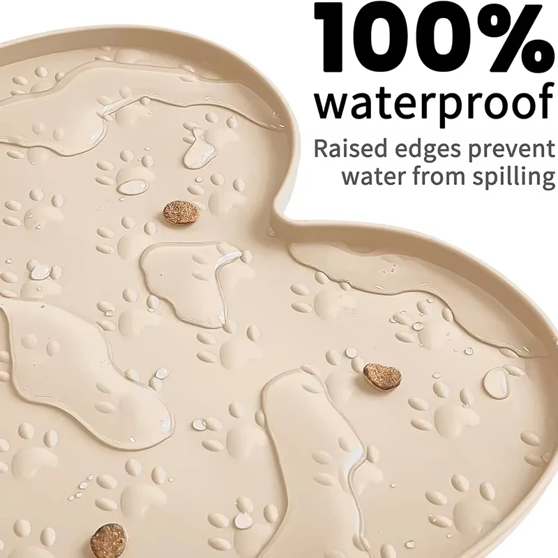 Tapete de Comida para Cães e Gatos de Silicone Antiderrapante - Imagem 3