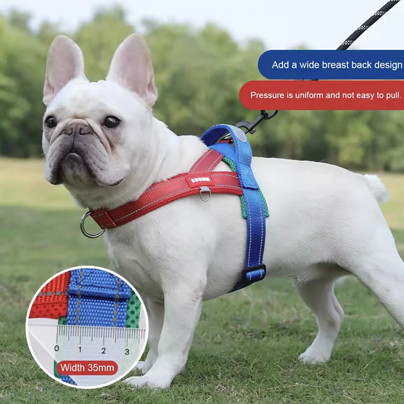 Arnês Tipo Sela para Cães com Peitoral Ajustável para Passeio - Imagem 2