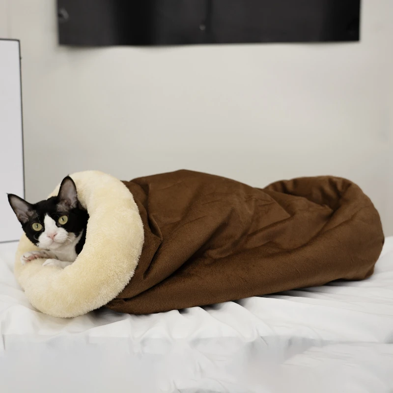 Saco de Dormir para Gatos Pequenos e Médios com Capa Lavável - Image 2