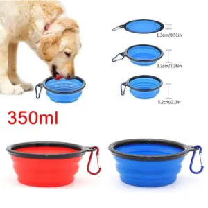 tigela dobrável para cães e gatos