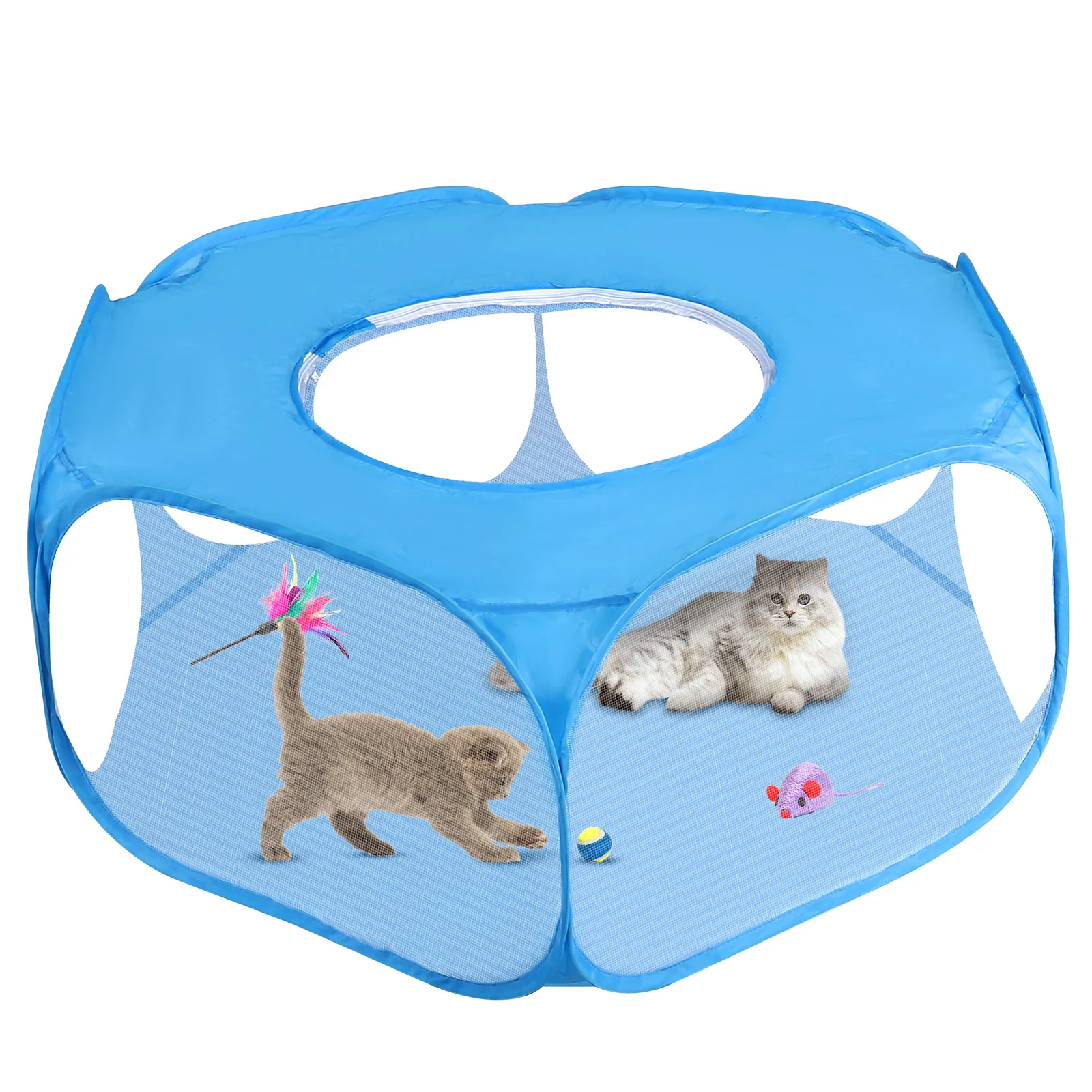 Cercado Portátil Dobrável para Pets Pequenos com Capa - Image 2