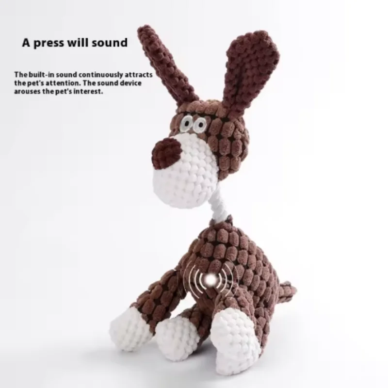 Brinquedo de Pelúcia com Apito para Cães Filhotes - Imagem 3