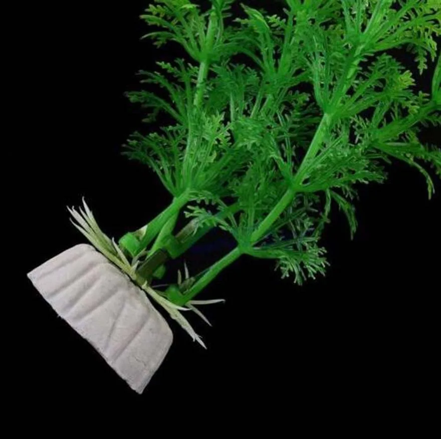 Planta Artificial para Aquário de Plástico com 29,5 cm de Altura - Imagem 5