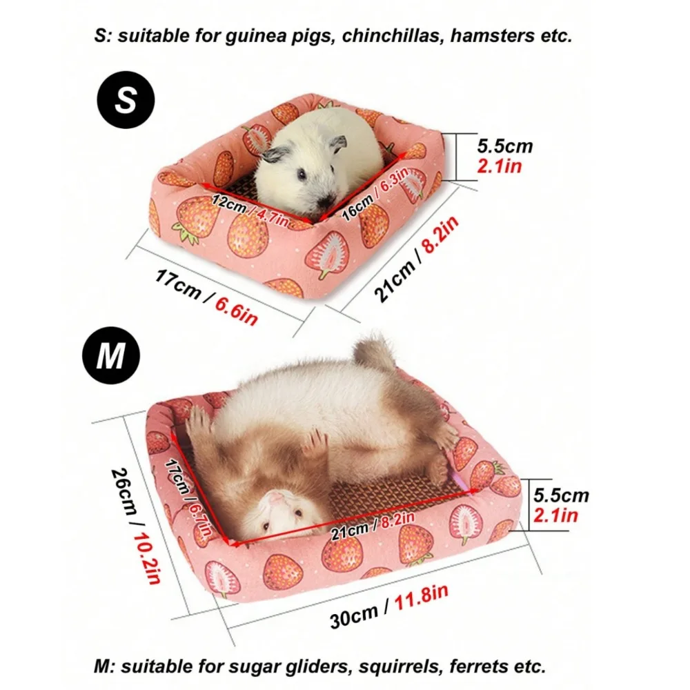 Tapete para Pets Pequenos de Poliéster com Tapete de Vime para Todas as Estações - Imagem 2