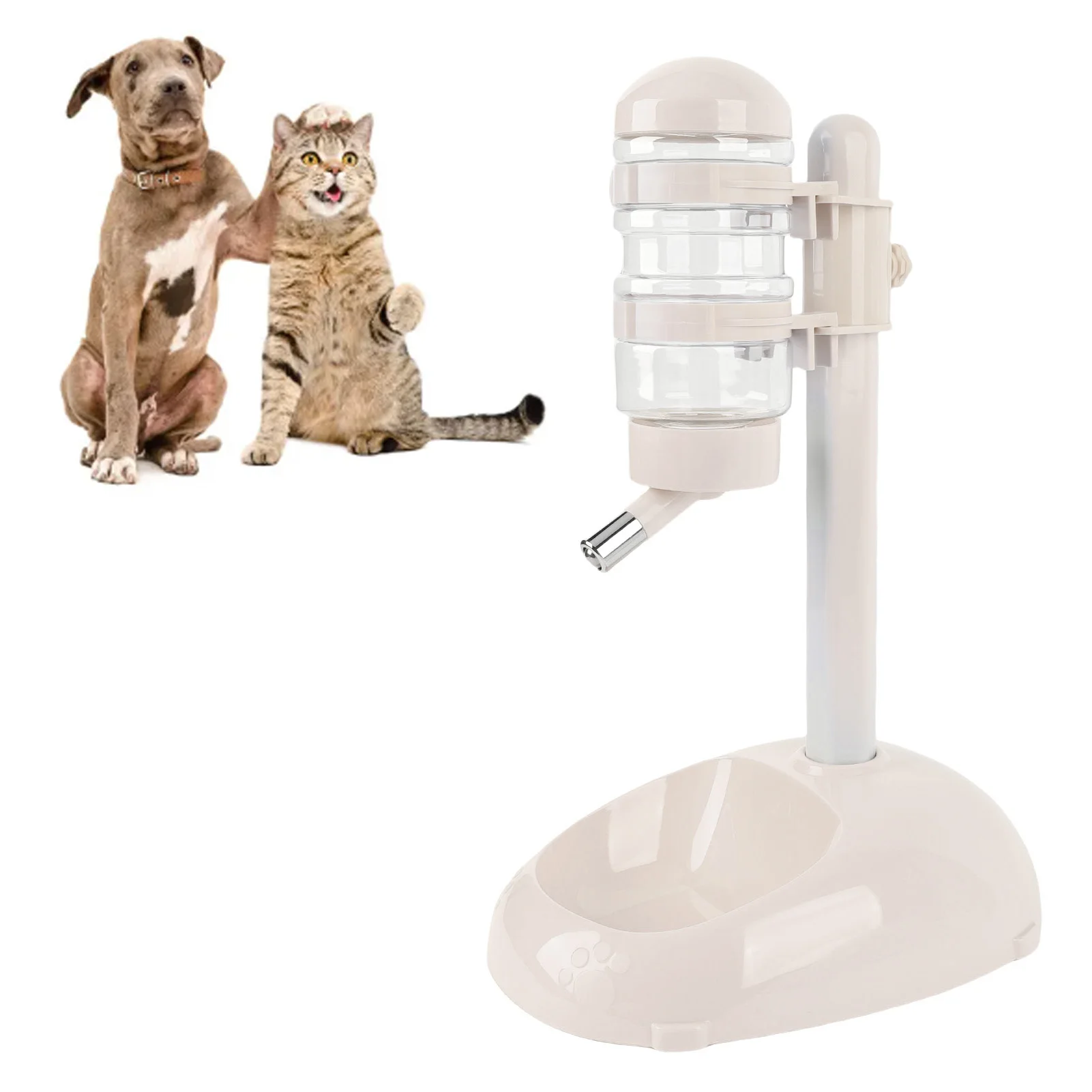 bebedouro e comedouro para cães com altura ajustável