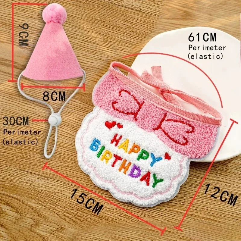 Chapéu e Cachecol de Aniversário para Cães e Gatos Pequenos - Image 6