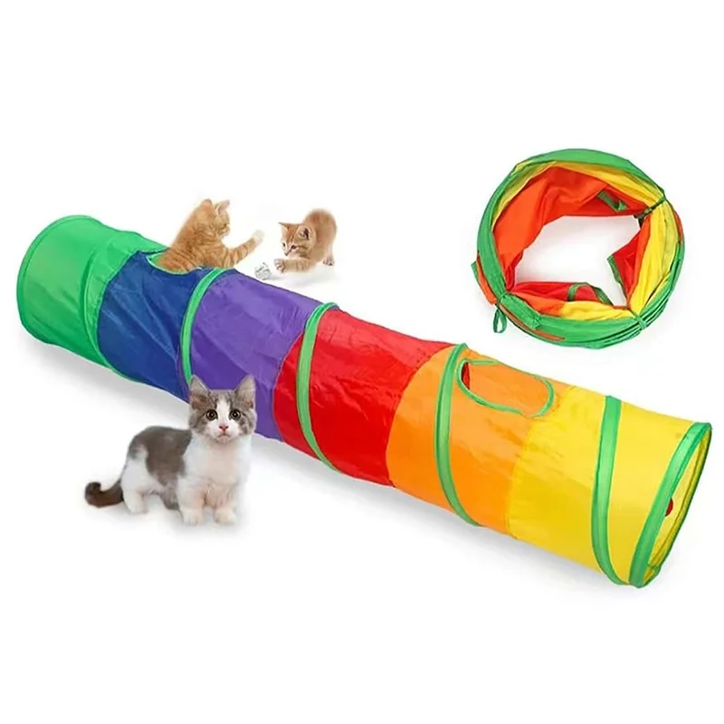 Túnel Dobrável para Gatos e Filhotes de Plástico com Design Colapsável - Image 5