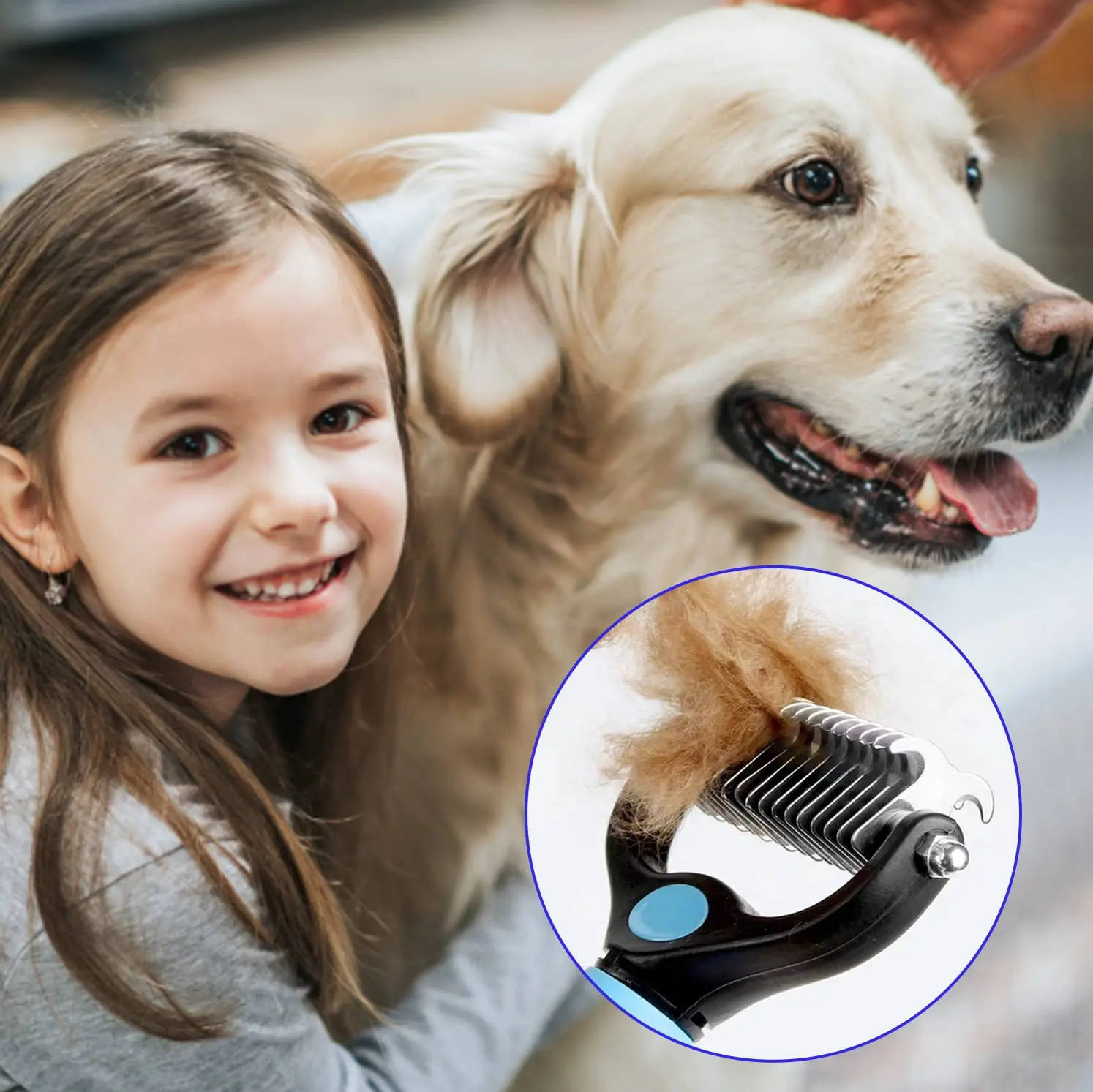 Escova Removedora de Pelos para Pets com Cabo Ergonômico - Imagem 3