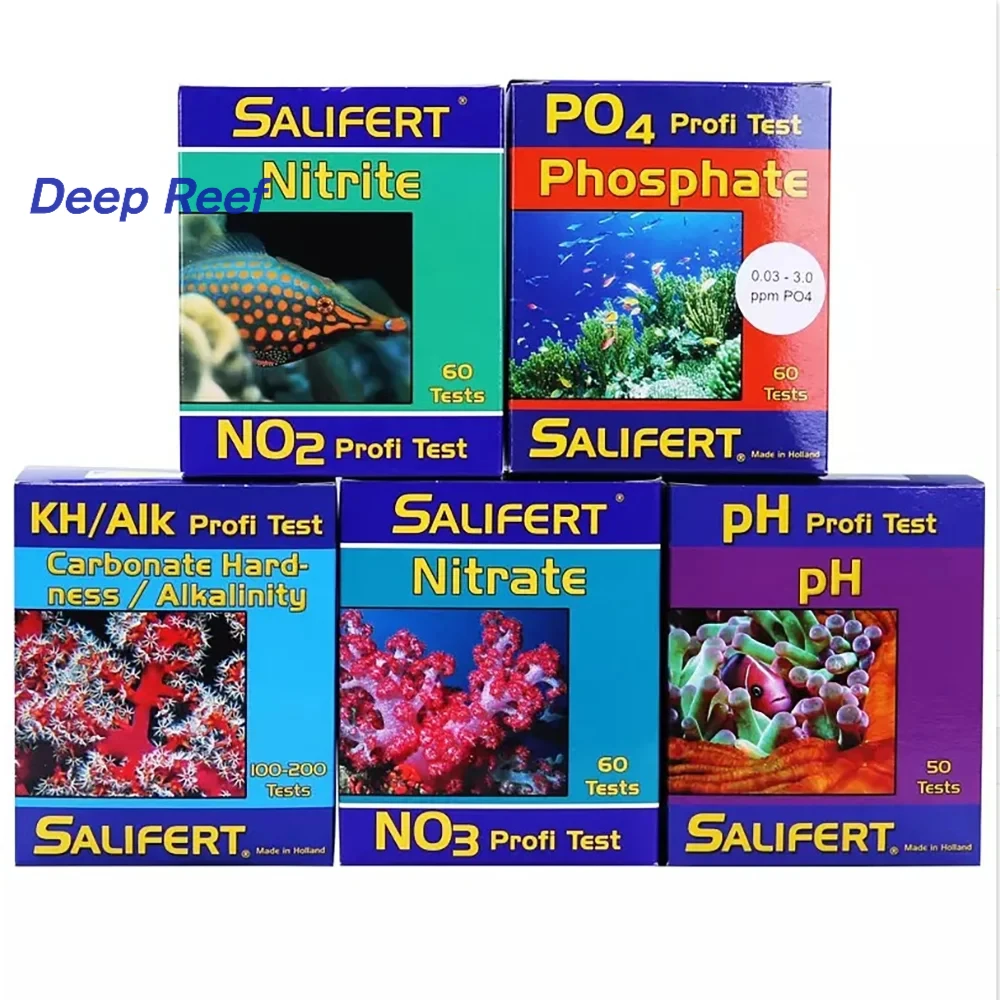 Kit Teste de Água Salifert para Aquário pH Amônia Nitrito Dureza - Imagem 2