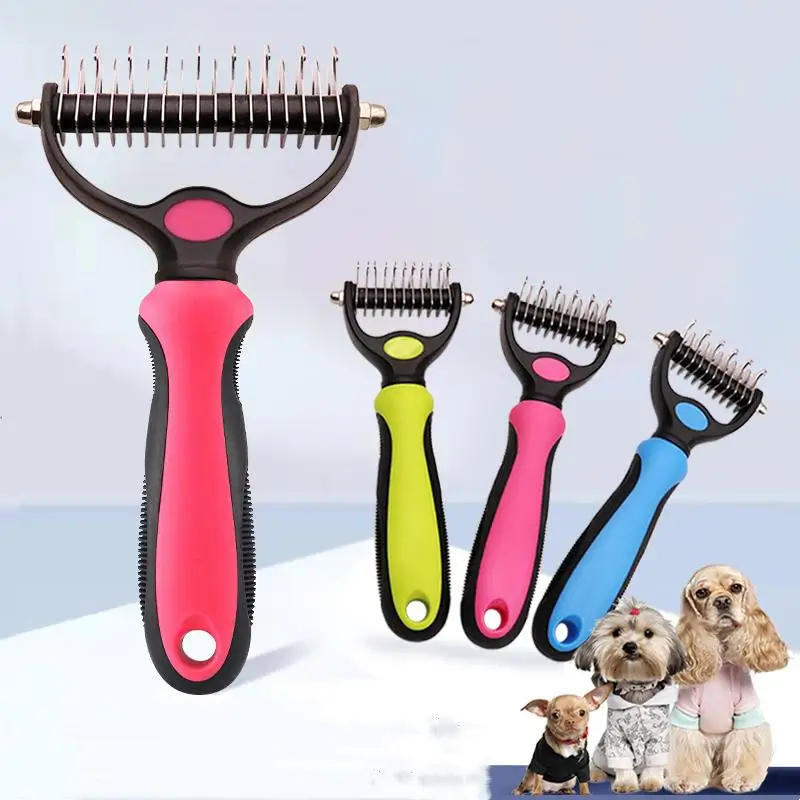 Escova Removedora de Pelos para Cães e Gatos com Lâminas de Aço - Imagem 2