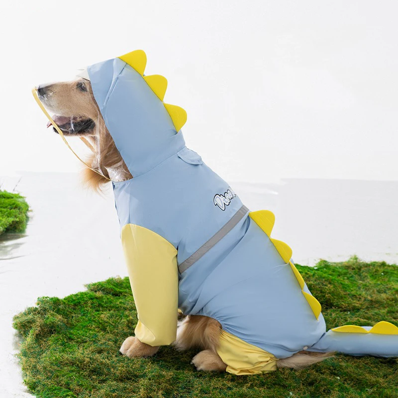 Capa de Chuva para Cães Grandes 3D Dinossauro com Quatro Pernas - Imagem 2