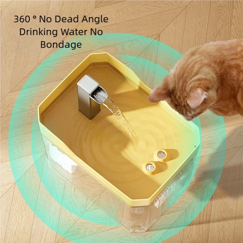 Fonte de Água para Gatos USB Transparente com Filtro - Image 4