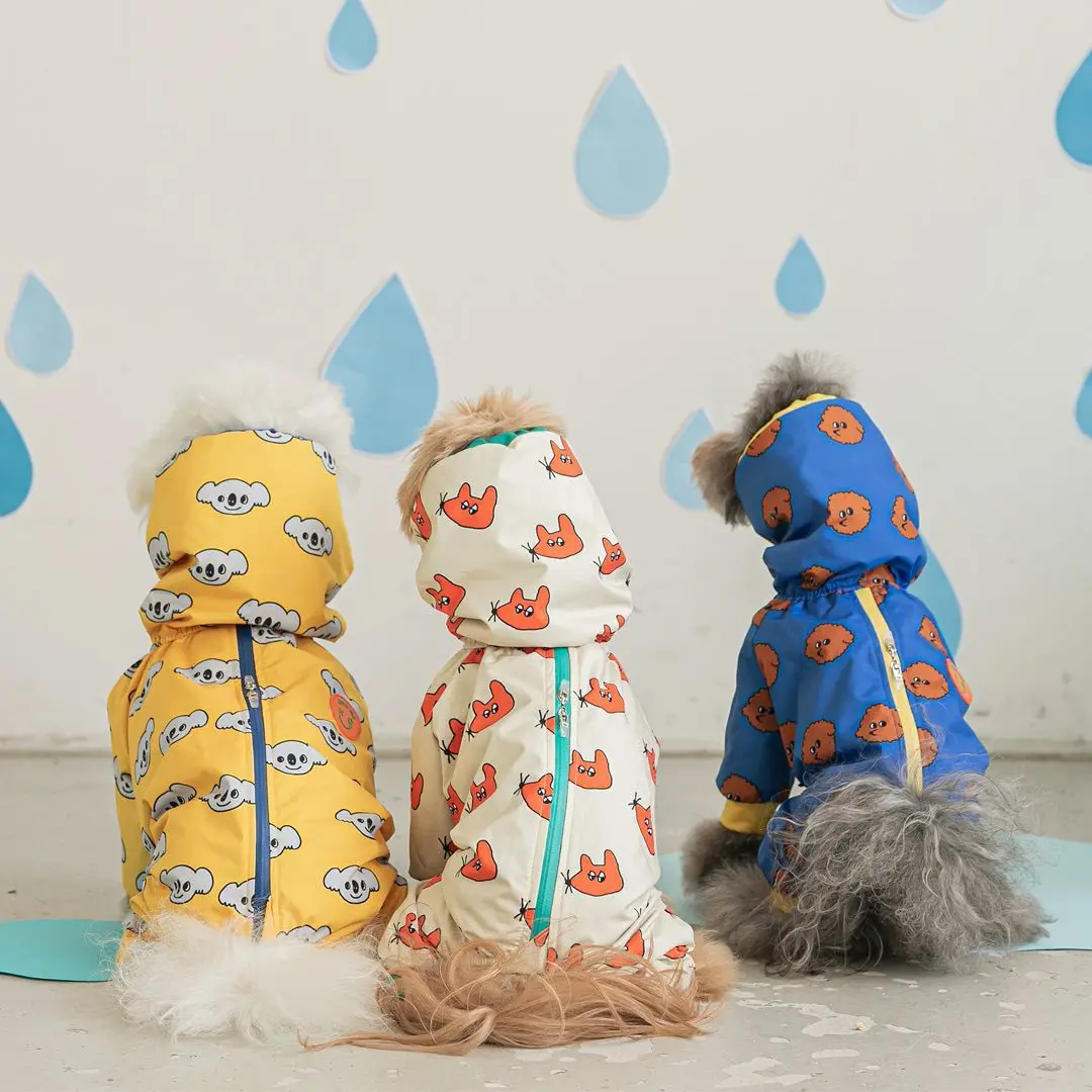 capa de chuva para cães pequenos