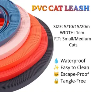 coleira de pvc impermeável para gatos