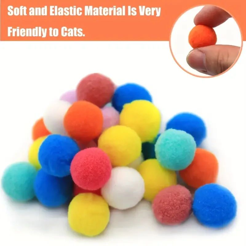 Brinquedo para Gatos Suspenso com Minhocas Coloridas Ajustável - Imagem 2