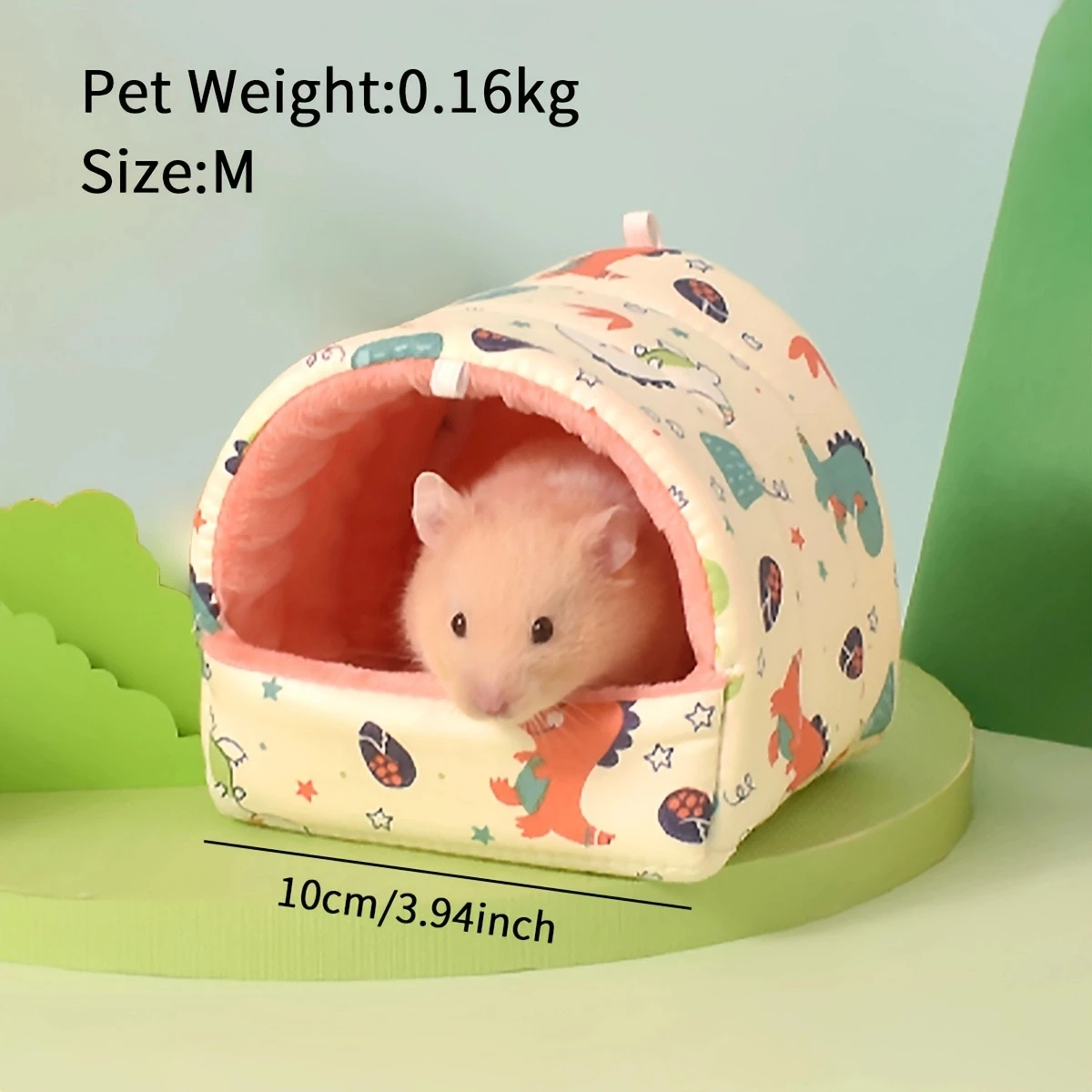 Ninho de Pelúcia para Hamster Esquilo e Roedores com Entrada Única - Imagem 5