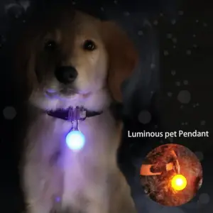 pingente led para coleira de cães e gatos