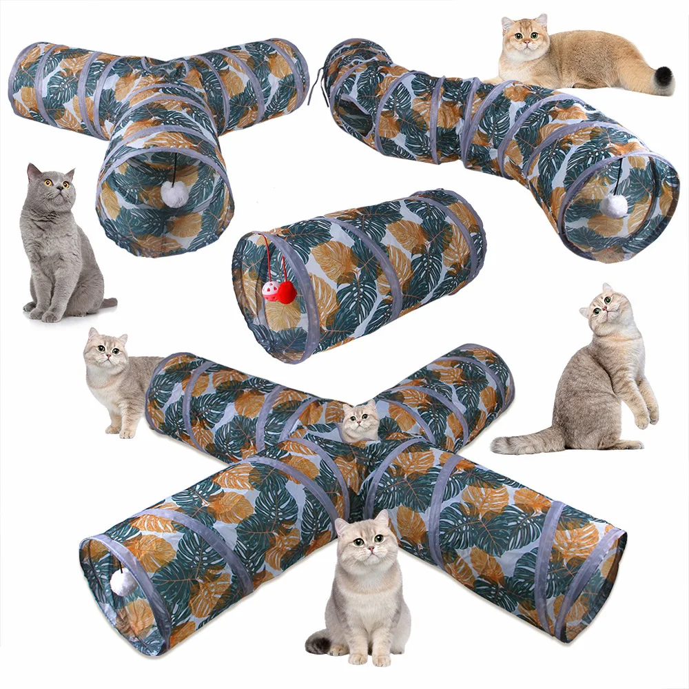 Túnel Dobrável para Gatos e Coelhos de Plástico para Brincar - Imagem 5